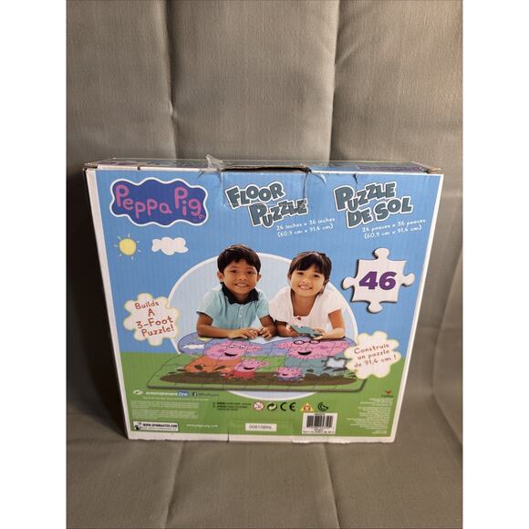Peppa Pig Giant Puzzle, 46-Piece, 3-Foot Floor Puzzle 24" X 36" - Picture 4 of 7